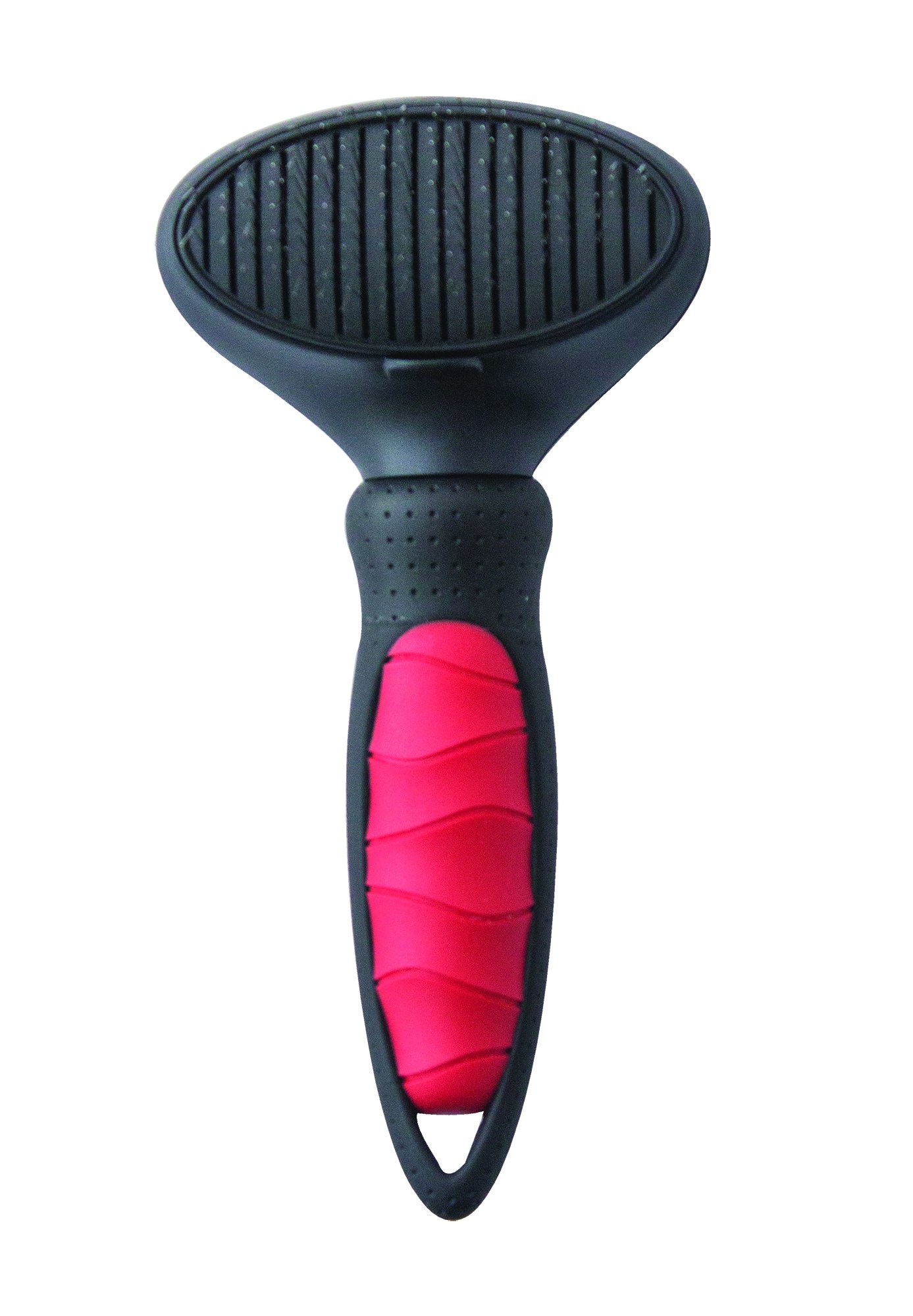 Mikki Dog, Cat, Puppy Grooming Slicker Brush -Easy Self Clean -for Knots, Tangles -Sml-Med Pet-Small