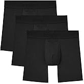 Tommy John Men's Mid-Length Boxer Briefs - Second Skin Fabric - 6" Inseam, Underwear with Contour Pouch and Quick Draw Fly