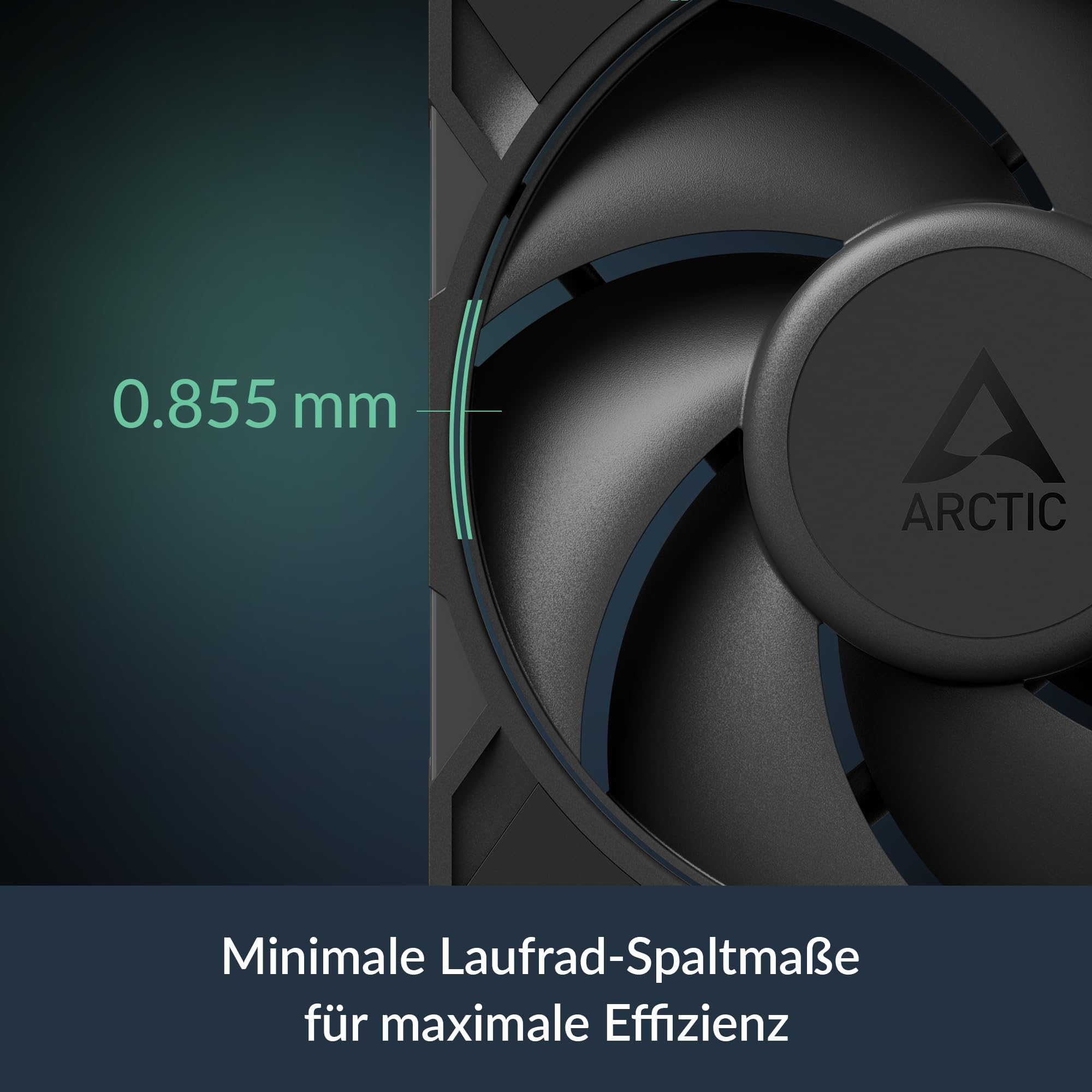ARCTIC P12 Pro PST (5 Stück) - Leistungsstarker Premium PC Lüfter, 120 mm PWM Case Fan mit Y-Kabelsplitter, Gehäuselüfter, 600–3000 rpm, 0 rpm <5% PWM, Hydrodynamisches Gleitlager, 4-Pin - Schwarz 8