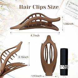 French Concord Hair Clips - 6Pcs Side Slide Volume