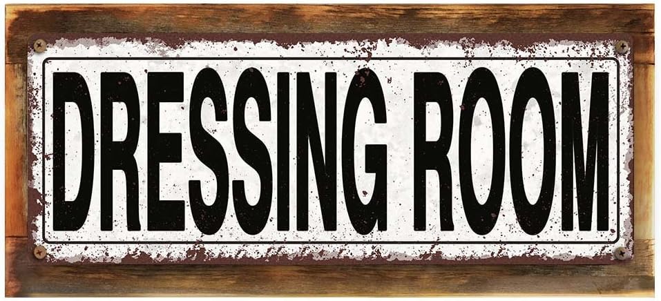Homebody Accents Framed, Outdoor Dressing Room 6"x16" Metal Sign, Rustic, Rockstar, Door Sign, Hand-Crafted from Reclaimed Materials