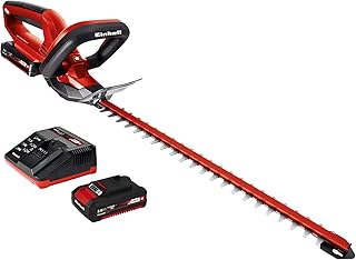 Einhell Akku Heckenschere GE-CH 1846 Li Set Power X-Change (Lithium Ionen, 18 V, 460 mm Schnittlänge, 15 mm Zahnabstand, inkl. 2,0 Ah Akku und Ladegerät)