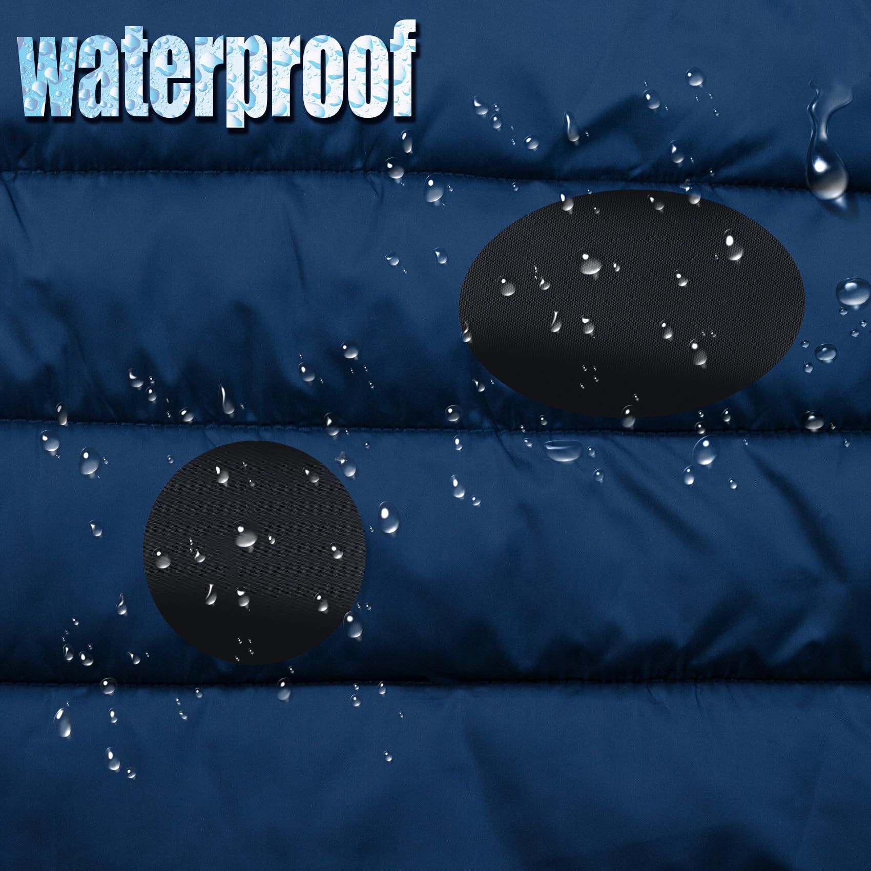 Pndeyo 16pcs Puffer Down Jacket Repair Patch Kit, Black Nylon Fabric Repair Patch Self Adhesive Waterproof Stick on Patches Tape for Coat Clothing Tent Sleeping Bags Ski Pants Holes Fixing Round