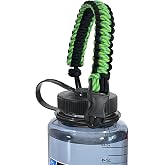 Gearproz HydroCord N Paracord Handle for Nalgene Bottles, Citron Green | Fits Wide Mouth 32, 36 and 48 oz Bottles, Durable Carrier, Secure Accessory, Easy Carry Handle