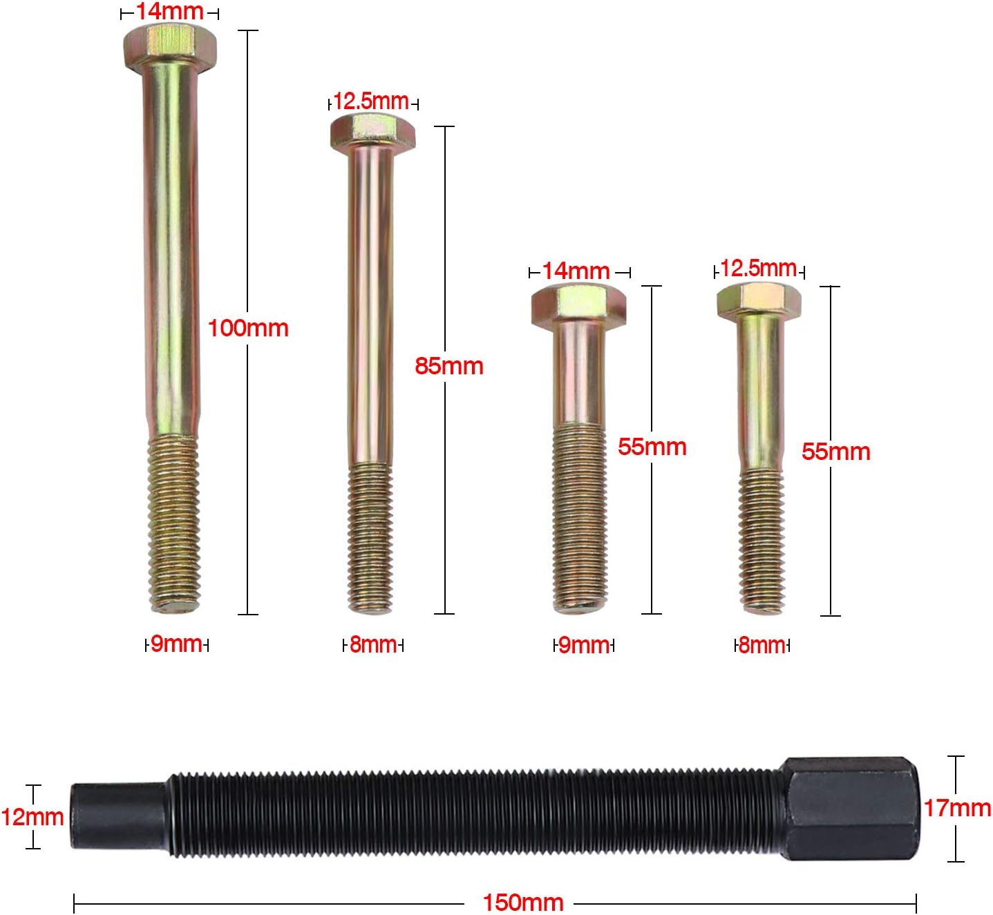 13pcs Harmonic Balance Puller HEAVY DUTY Shaft Steering Wheel - Foto 10