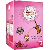 1 Box Kif Almosafer Instant Arabic Coffee With Saffron Natural Arabian Strong Rich Pure Traditional Oriental Enjoy Authentic Coffee Taste Of From The Gulf Region (12 Sticks x 5gm)) كيف المسافر