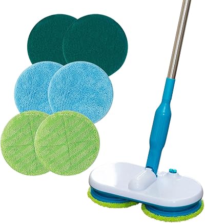 High Street TV Floating Mop Cordless Rechargeable 100 RPM Dual Contra-rotating