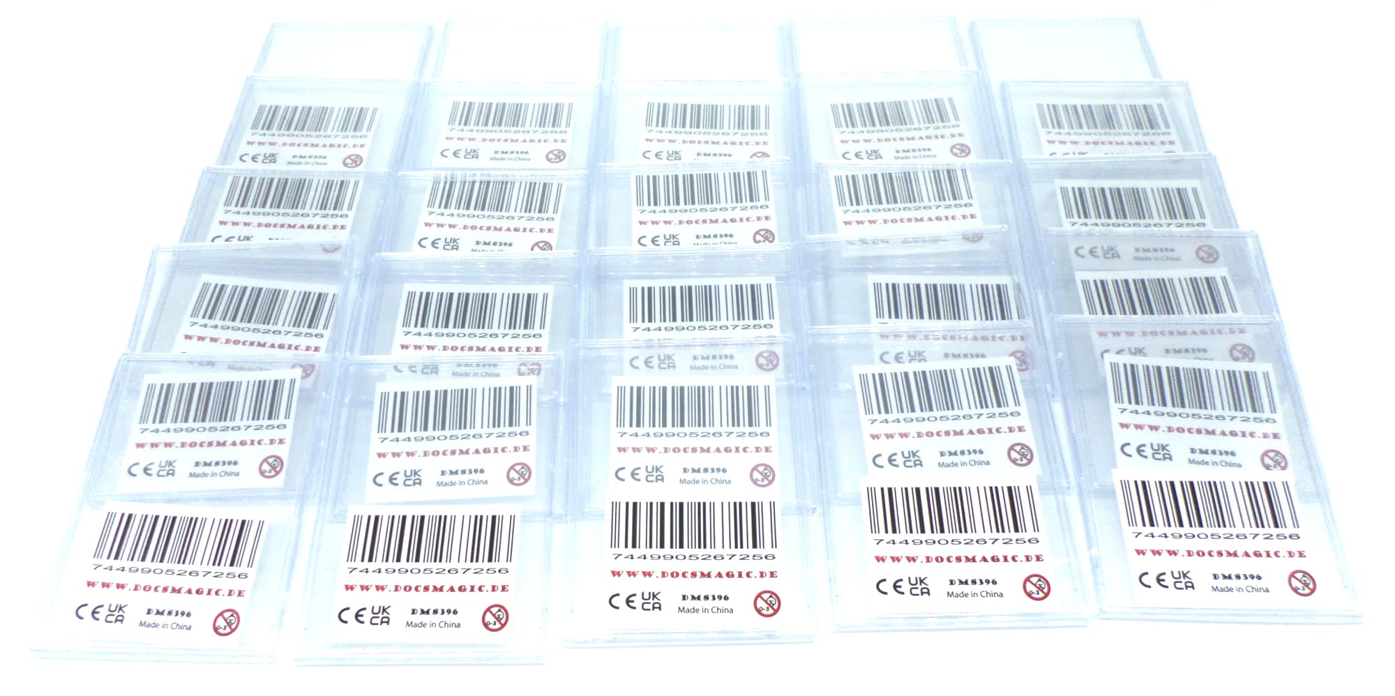 docsmagic.de 25 x Mini Snap 2-Piece Card Box 65 x 90 mm- Standard Size 3" x 4" — image 1