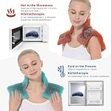 Aroma Season Heated Neck and Shoulder Wrap 2.65LB Natural Fillings Grey view 3