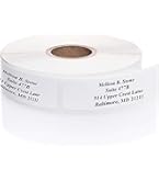 Christmas String Lights Address Labels - Roll Of 250 Personalized Stickers With Plastic Dispenser, Perfect For Holiday Cards