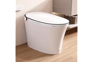 DeerValley Smart Toilet Bidet with Built-in Tank,Hot & Cold Massage Cleaning,Foot Touch Control Flush- Heated Seat,Water Mass