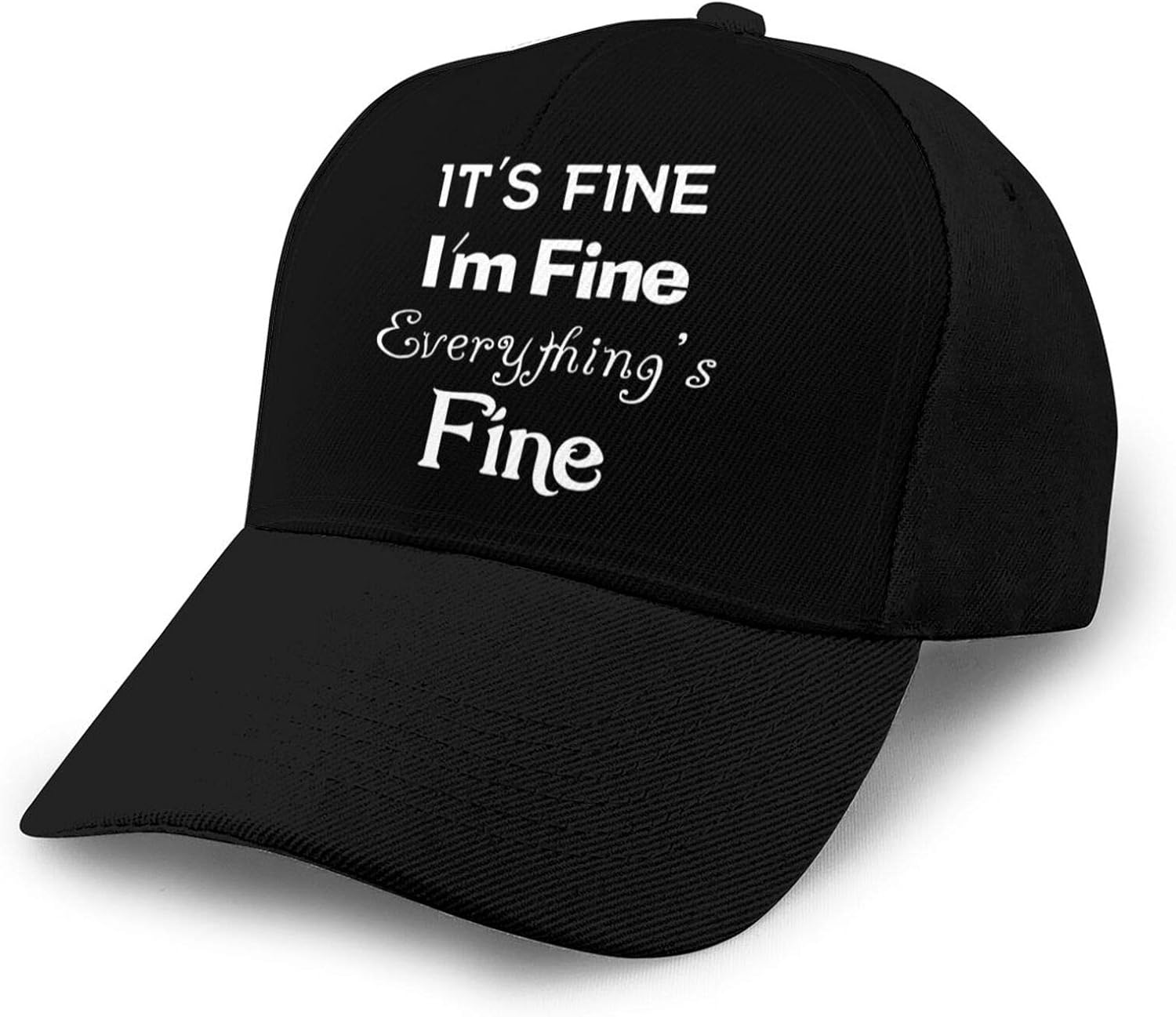 It's Fine I'm Fine Everything is Fine Dad Hat Men's Classic Fashion Comfortable Baseball Cap