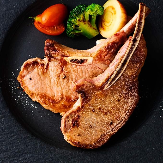 Amazon Iberico Ya 公式 キャンプ飯ギフト 高級 イベリコ豚 Lボーンステーキ 600g 5枚入 肉 骨付き ステーキ スペイン産 化粧箱入り 冷凍 豚肉 食品 プレゼント ギフト 贈り物 Lボーン 5枚600g イベリコ屋 豚肉 通販