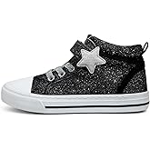 HugRain Toddler Girls Kids Sparkle Fashion Outdoor Walking Sneakers