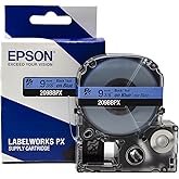 LABELWORKS 209BBPX PET (Polyester) Tape Cartridge - Black on Blue Label Maker Tape - 3/8" (9MM) Wide, 30'