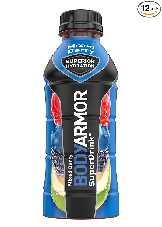 Bodyarmor Superdrink, Mixed Berry, 16-Ounce Bottles (Pack Of 12) (858176002089)