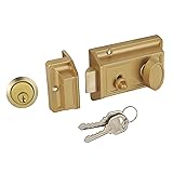 SUMBIN Night Latch Deadbolt Rim Lock,Antique Locks