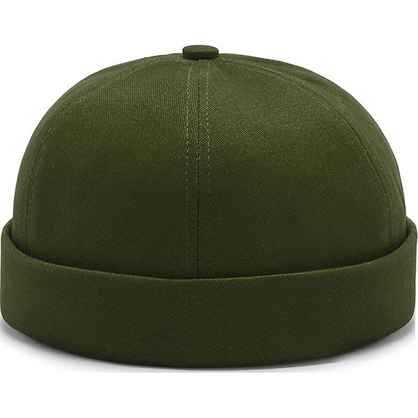 Qklovni Genuine Leather Skullcap, Sailor Cap, Hat Beanie