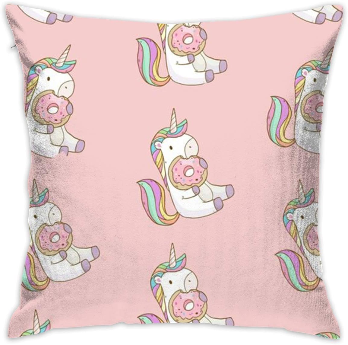 Amazon Com Unicorn Eating Cookie 16 X 16 Square Throw Pillow