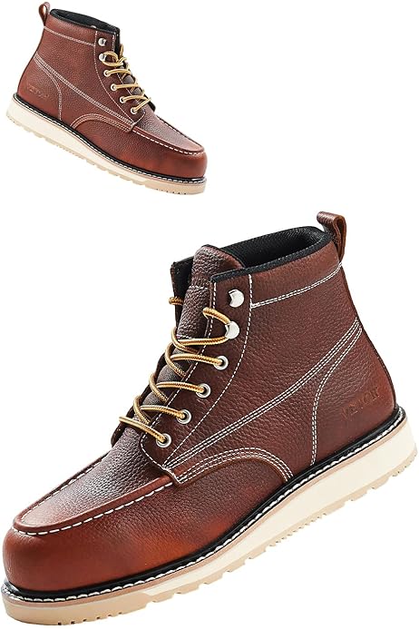 brunt first time オリーブ Brunt Work Boots for Men Men's Wedge Suede Work Boots
