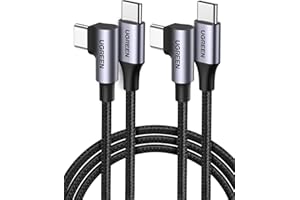 UGREEN USB C to USB C Cable 60W 2 Pack Right Angle PD 3.0 Type C Fast Charging Cord Charger Cable Compatible with iPhone 17 1