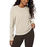 ODODOS Women's Stretch Fleece Long Sleeve Sweatshirts – Ultra-Soft Cozy Warm Crewneck Pullover Tops
