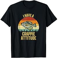 ウェア 90s Fishing Fish Crappie Attitude TShirt Vintage 90's Fun Fishing Fish I have a Crappie Attitude 2XL