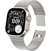 [RECOMMENDED by NYT Wirecutter] Stainless Steel Band Compatible for Apple Watch Band Ultra 3/2/1 49mm Series 11/10 46mm/42mm Series 9/8/7 45mm/41mm Series SE/6/5/4 44mm/40mm Series 3/2/1 42mm/38mm