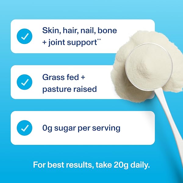 VITAL PROTEINS COLLAGEN PEPTIDES POWDER – SUPPORTS HAIR, NAIL, SKIN, BONE & JOINT HEALTH, UNFLAVORED, COLLAGEN PROTEIN 9.33 OZ