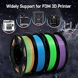 YOUSU 3D Filament Bundle Glow PLA 1.75mm Multicolor 250g x4 view 5