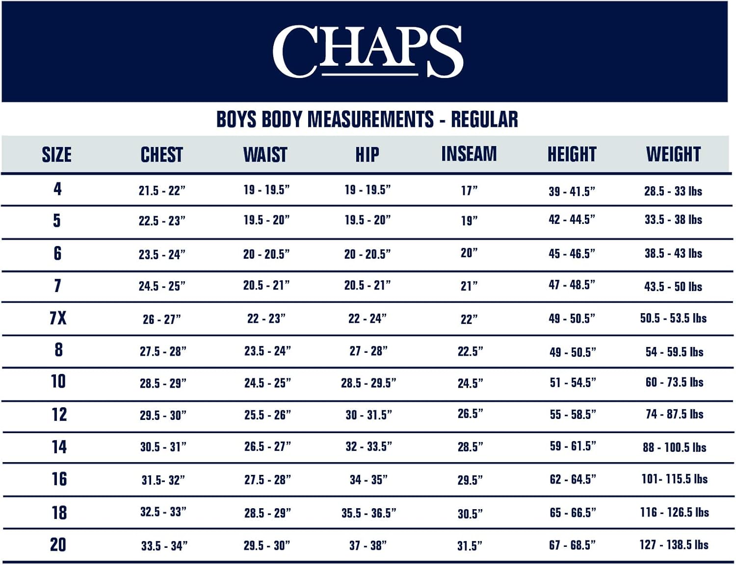 Chaps Boys' Flat Front Dress Pants: Clothing
