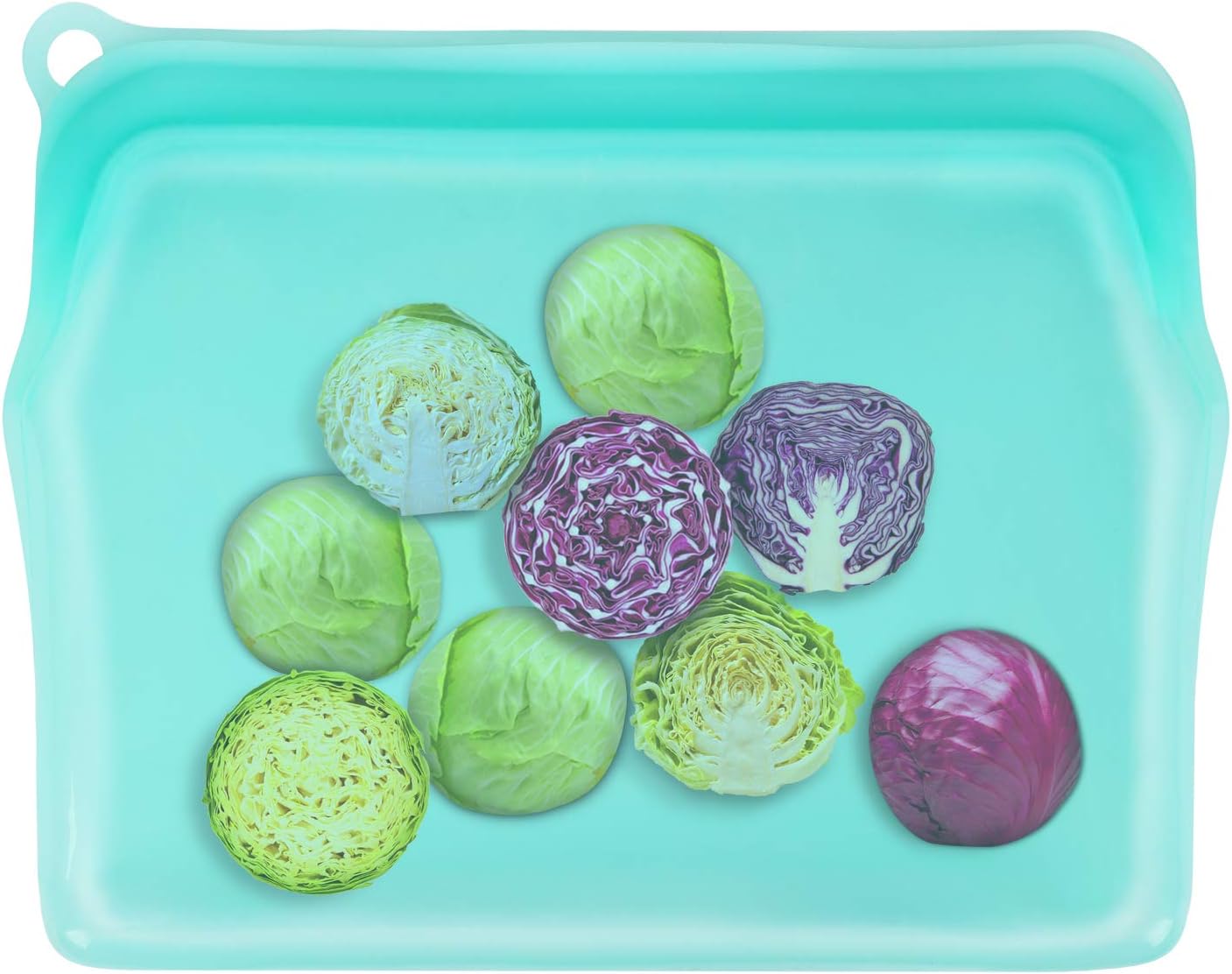 LOKASS Reusable Sandwich Bag Reusable Food Storage Bag, Sandwich Size, 100% Pure Silicone, BPA Free, Sous Vide, Waterproof & Leak proof, 7.5 x 6 inch (15 fl.oz), Blue