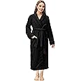 NY Threads Premium Women's Robe Plush Soft Long Bathrobe Warm Fleece Shawl Collar Spa Robe