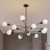 RUIYEY Modern Sputnik Chandeliers Light, 12-Light