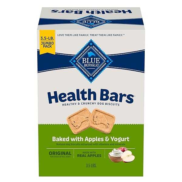 BLUE BUFFALO HEALTH BARS CRUNCHY DOG BISCUITS, OVEN-BAKED...
