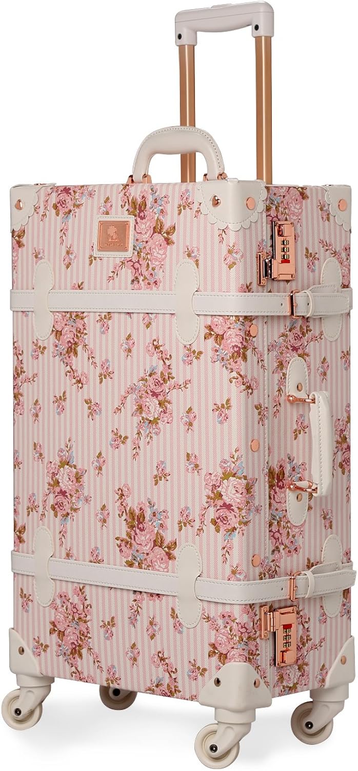 it luggage rose gold floral