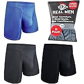 Real Men Athletic Underwear with ABCD Pouch - 1, 3 or 4 Pack with 6, 7 and 9 inch Inseam Nylon Boxer Briefs - XS to 5XL