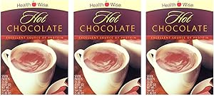 Healthwise - Hot Chocolate Drink for Any Diet and Post Workout - 3 Box Value Pack (21 Servings) - 15 Grams of Protein - 80 Calories - 1 Gram of Fat - Hunger Suppressant for Weight Loss