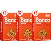Banza Gluten-Free Chickpea Pasta, Variety Pack 20g Protein | Lower Carb | High Fiber | High Protein | Plant Based Pasta | 8oz (Pack of 6)