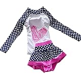Toddler Baby Girl Swimsuit Two Pieces Kid Long