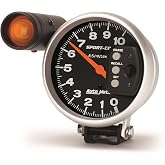 Auto Meter Sport-Comp Monster Shift-Lite Tachometers Tachometer, Sport-Comp, 0-10,000 rpm, 5 in., Analog, Electrical, with Shift Light/ Memory, Each