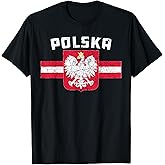Polska Poland Flag Polish White Eagle Slavic T-Shirt