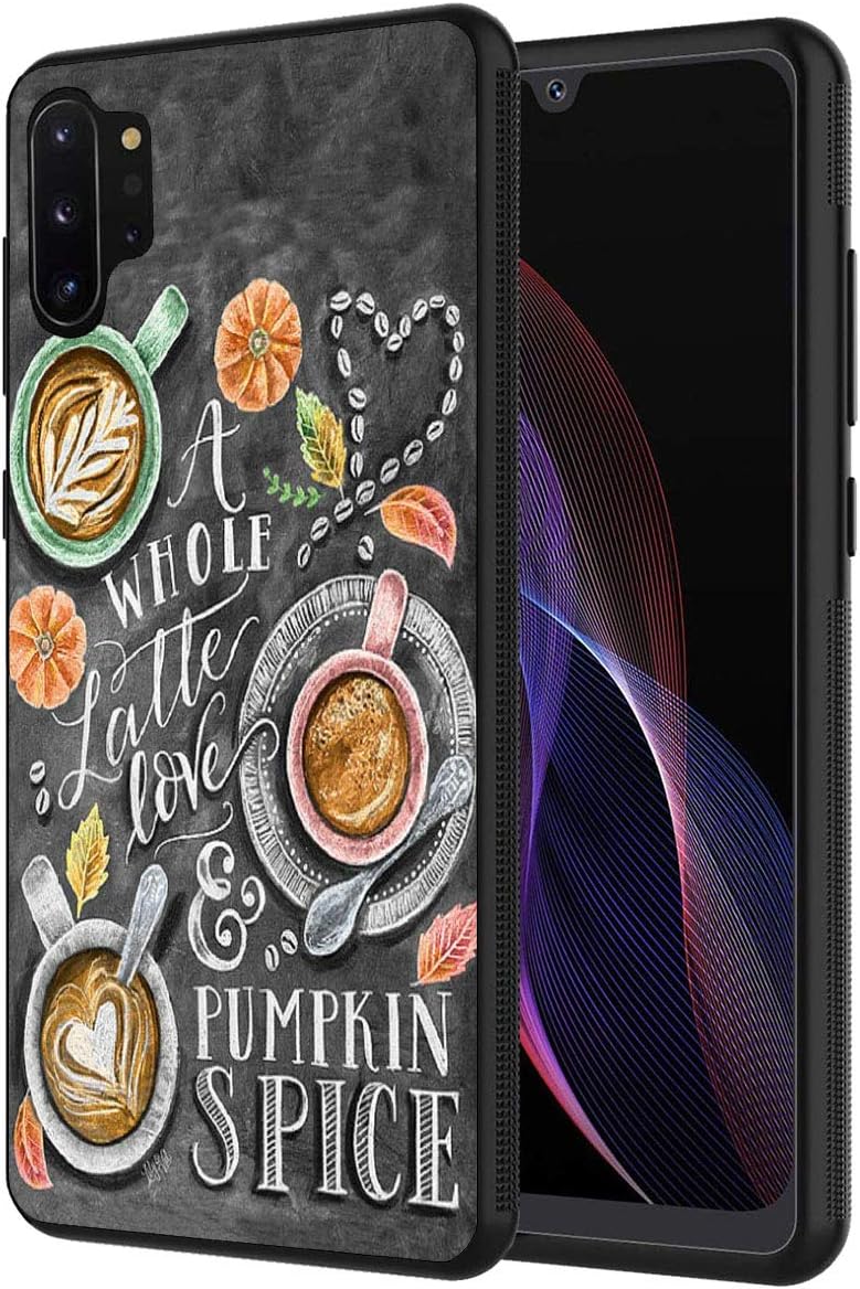 Note 10 Plus case,Slim Anti-Scratch Shockproof Silicone TPU Protective Cover for Samsung Galaxy Note 10 Plus/Note 10 Plus 5G, Pumpkin Spicsigne Latte
