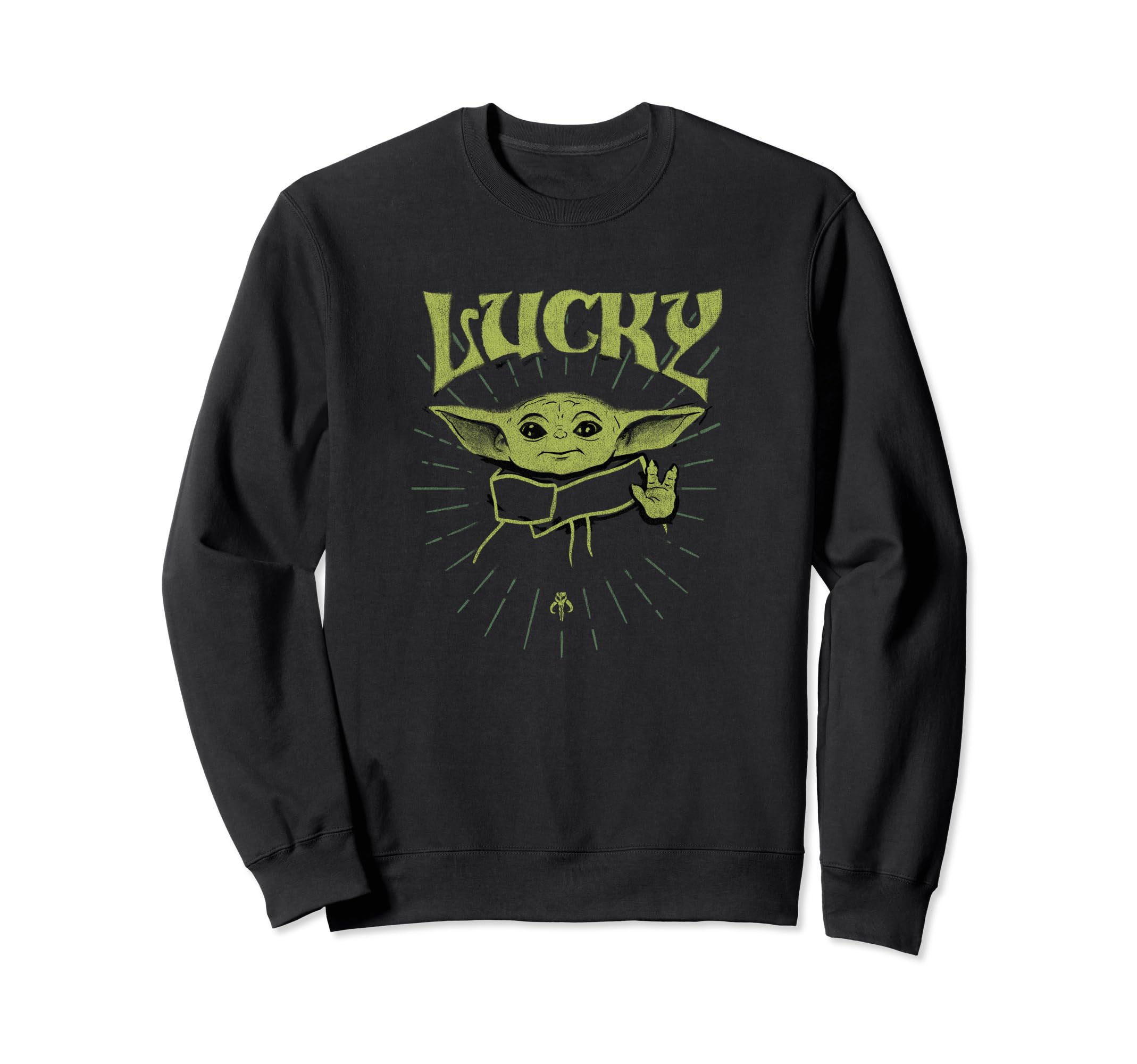 Star Wars: The Mandalorian St. Patrick's Day Grogu Lucky Sweatshirt
