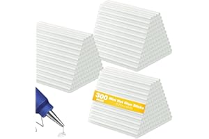 Hot Glue Sticks, 300 Pack 0.27 x 4 Inches Hot Glue Sticks for Glue Guns, Hot Melt Glue Sticks Mini Hot Glue Gun Sticks for DI