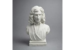 otdlle Isaac Newton Einstein Galileo Marie Curie Nikola Tesla Stephen Hawking Bust Head Sculpture Historical Statue Collectib