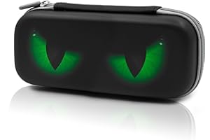 WtallasiSei Green Eye Pencil Case Zip Pencil Box Multi Pouch Holder Desk Organizer For Boys Girls School Office