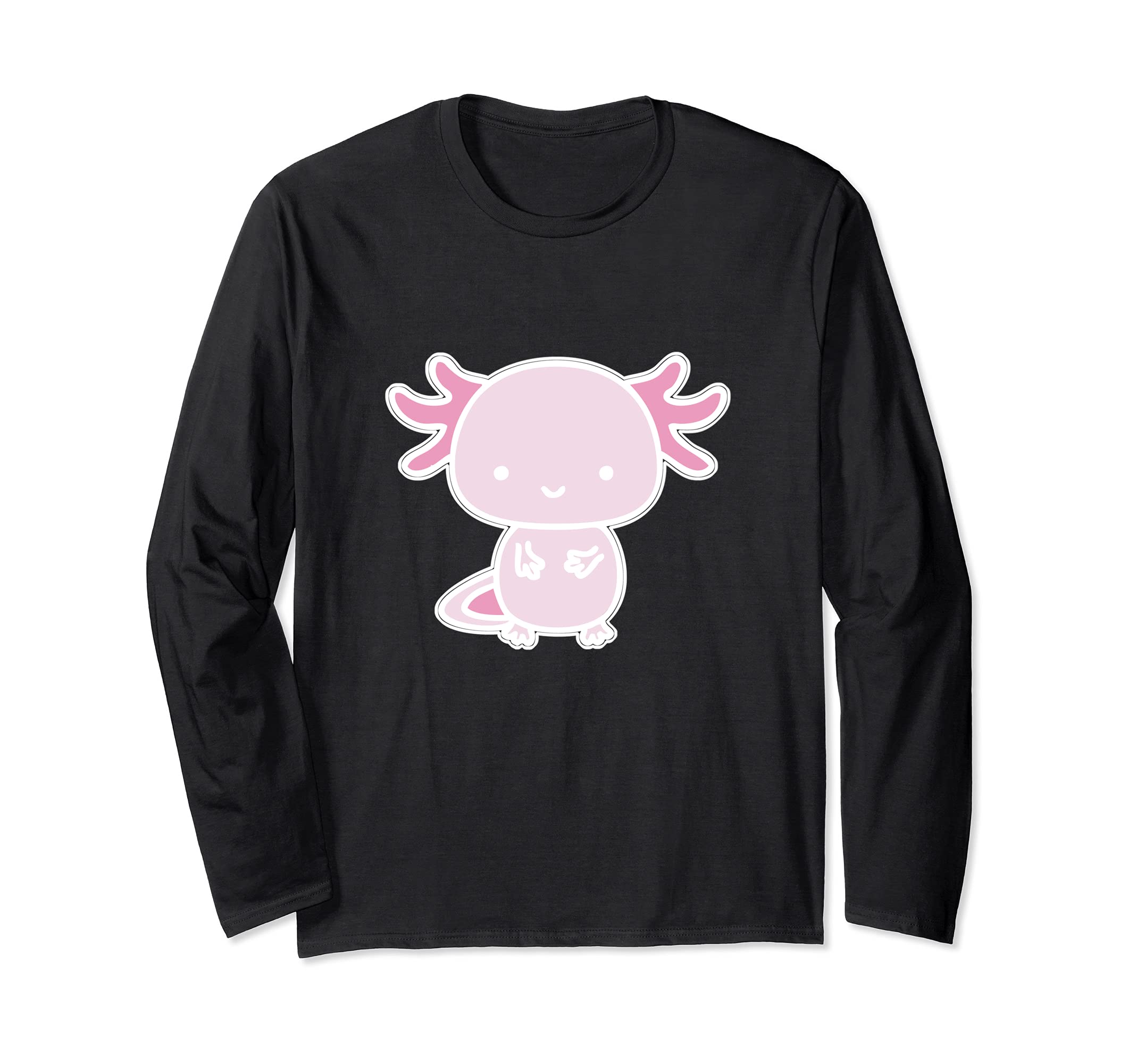 Axolotl Inside Pocket Watching You, Walking Fish Axolotl Long Sleeve T-Shirt