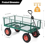 Panana Heavy Duty Garden Cart 700kg Capacity with Removable Sides view 2