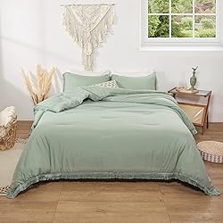 Smoofy Sage Green Comforter Set Twin Size 2Pcs